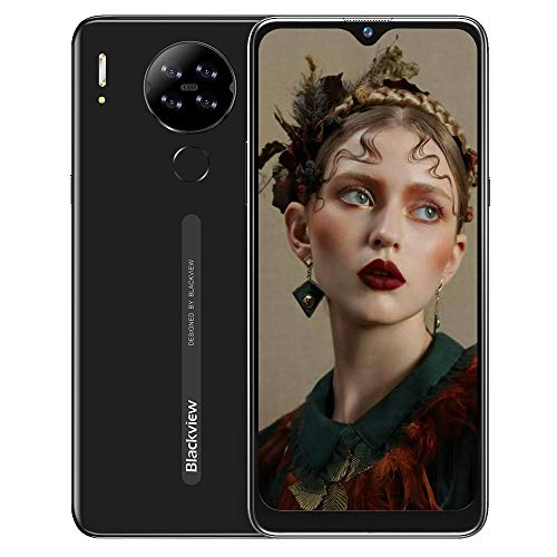 Teléfono Móvil Libre 4G, Blackview A80S Smartphone, Android 10 Octa-Core, 6.21" HD+ IPS Water-Drop Screen Teléfono Libre, 4GB+ 64GB, 4200mAh, 13MP+5MP, Dual SIM/GPS/Face ID