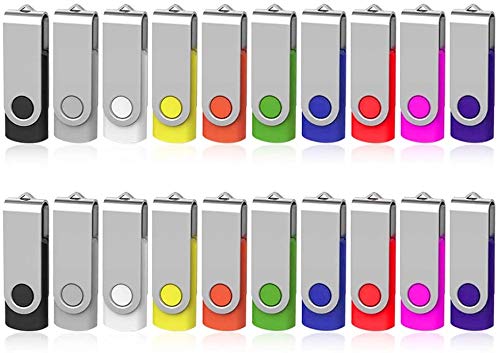 TEWENE - Juego de 20 memorias USB 2.0 de 4 GB, alta velocidad, 20 unidades TEWENE - Juego de 20 memorias USB 2.0 de 4 GB, alta velocidad, 20 unidades