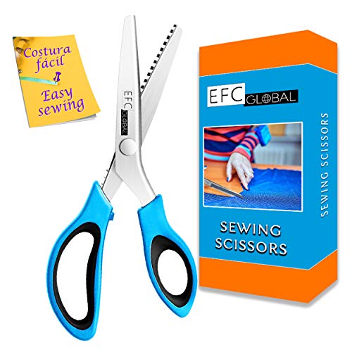 Tijeras costura profesional modista zig zag para tela dentadas acero inoxidable tijeras de costura tijeras modista tela ropa sastre de coser bordar zigzag Tijeras costura profesional modista zig zag para tela dentadas acero inoxidable tijeras de costura tijeras modista tela ropa sastre de coser bordar zigzag