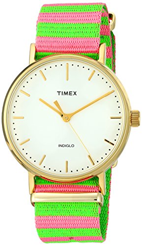 Timex Reloj Analogico para Mujer de Cuarzo con Correa en Nailon TW2P91800