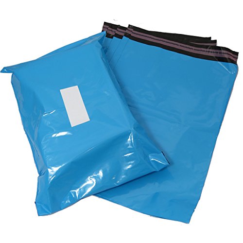 Triplast - Bolsa de plástico para envíos postales, color azul claro, color azul celeste 10" x 14"