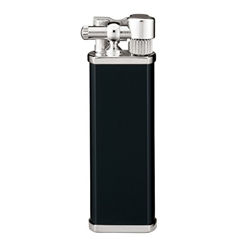 tsubota Pearl bolbo japonés Mechero de tubería de Premium acabado en cromo y negro tsubota Pearl bolbo japonés Mechero de tubería de Premium acabado en cromo y negro