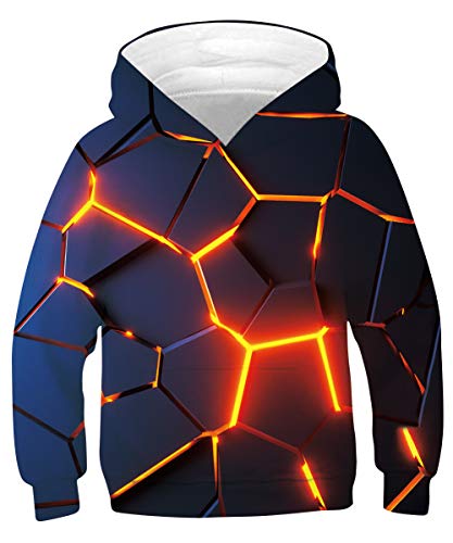 TUONROAD Sudadera con Capucha Niño Novedad 3D Hoodie Niña Ligero Sport Sweatshirt Manga Larga Pullover Sweater Hoody 8-12 Años TUONROAD Sudadera con Capucha Niño Novedad 3D Hoodie Niña Ligero Sport Sweatshirt Manga Larga Pullover Sweater Hoody 8-12 Años