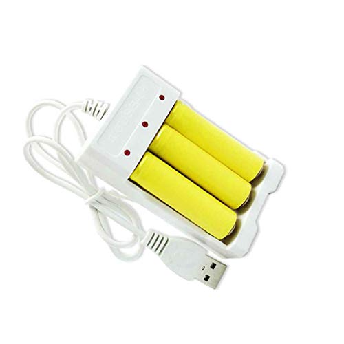 USB Blanco AA AAA Cargador de batería Inteligente 4/3 AA AAA Ranuras Recargable rápido Inteligente Base de Carga