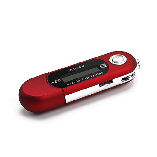 vbncvbfghfgh Digital Mini USB MP3 Reproductor de música Función de Radio FM con Ranura para Tarjeta TF Pantalla LCD Unidad Flash USB portátil con Auriculares