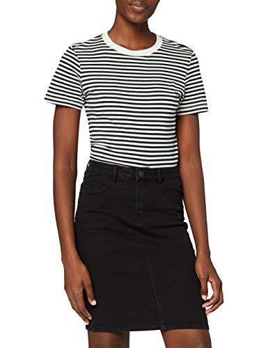 Vero Moda Vmhot Nine HW Dnm Pencil Skirt Noos Ci Falda, Negro (Black Black), 38 (Talla del Fabricante: Medium) para Mujer