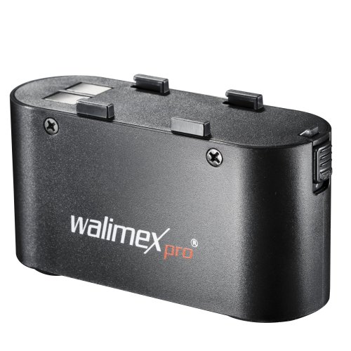 Walimex Pro Powerblock Porta - Batería de Ion de Litio para Flash (4500 mAh), Color Negro