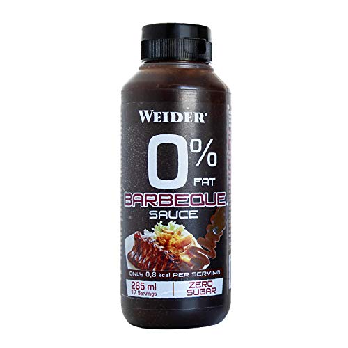 Weider Salsa Zero Barbacoa. Salsa cero grasas. Cero azúcar. 265 ml