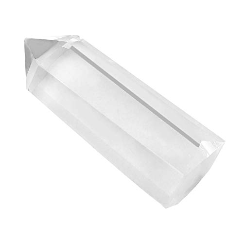Wifehelper Varitas de Cristal Curativo Puntos de Cuarzo Transparente Cristal Natural Natural Cristal de Cuarzo Natural Pulido Piedras Caídas Decoración(5-6cm)