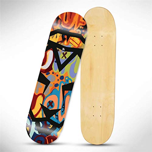Zixin 31 x 8 Completo Principiante Patinetas 7 Capas de Madera de Arce Junta Pre construcción - diseños Disponibles for Las Muchachas de los jóvenes (Color : A) Zixin 31 x 8 Completo Principiante Patinetas 7 Capas de Madera de Arce Junta Pre construcción - diseños Disponibles for Las Muchachas de los jóvenes (Color : A)