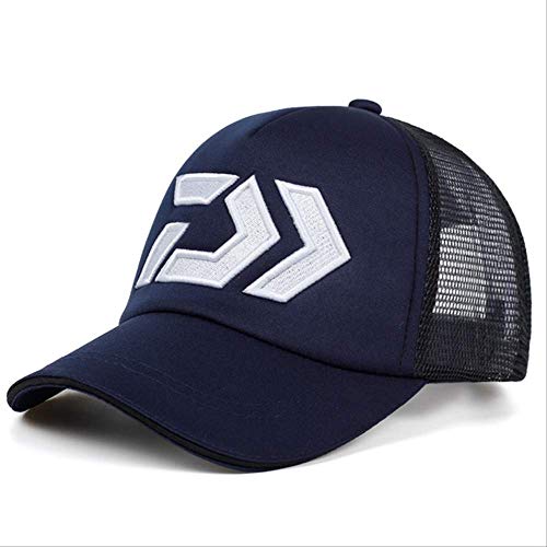 ZZDGFC Summer Sun Cap Visera De Malla Transpirable Ventilación Ventilación Ajustable Sombrero para El Sol Daiwa Hombre Gorra De Pesca Al Aire Libre   Azul Marino