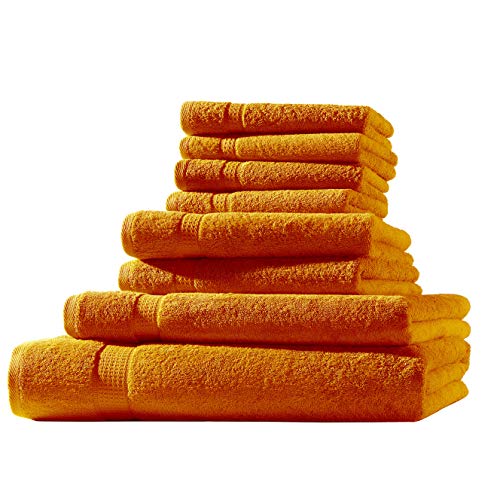1x Toalla de baño + 1x Toalla de Ducha + 2X Toalla + 4X Toalla para Invitados | Terra | 100% Rizo de algodón | ÖKO-Tex Standard 500 g/m² 1x Toalla de baño + 1x Toalla de Ducha + 2X Toalla + 4X Toalla para Invitados | Terra | 100% Rizo de algodón | ÖKO-Tex Standard 500 g/m²