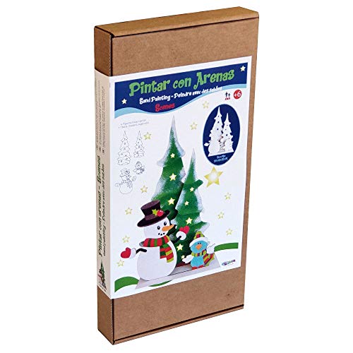 Arenart | Pack 4 Figuras de Muñeco de Nieve 20x35 | para Pintar con Arenas de Colores | Manualidades Infantiles | Decoración de Navidad en Familia | Pintar por números | +6 años Arenart | Pack 4 Figuras de Muñeco de Nieve 20x35 | para Pintar con Arenas de Colores | Manualidades Infantiles | Decoración de Navidad en Familia | Pintar por números | +6 años