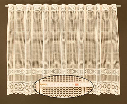 Cortina de media altura última gebogt jacquard altura 60 cm | Ancho de la cortina seleccionable por la cantidad comprada en pasos de 12,5 cm | Color: naturaleza | Cortinas cocina Cortina de media altura última gebogt jacquard altura 60 cm | Ancho de la cortina seleccionable por la cantidad comprada en pasos de 12,5 cm | Color: naturaleza | Cortinas cocina