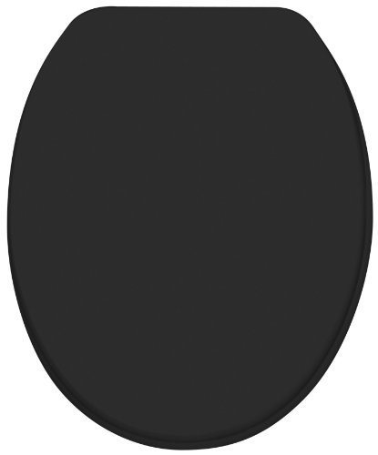 Diaqua 31170080 - Asiento para inodoro (tamaño: 42-47x37.2cm), color: negro