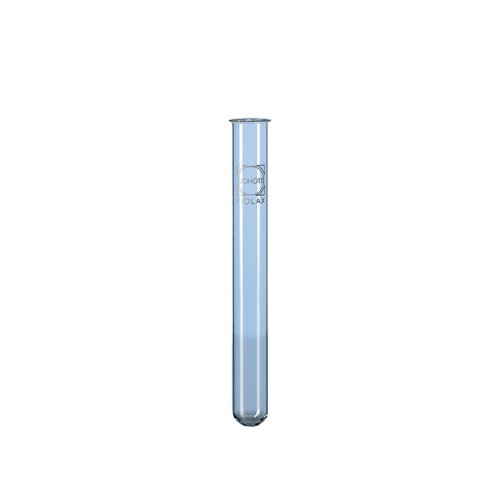 Duran 26 110 03 fiolax Vidrio borosilicatado Tubo de ensayo (con borde, 4 ml Volumen, pared grosor 0,4 mm – 0.5 mm (100 unidades)