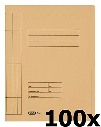 Elba 20451CH - Carpeta (cartón de manila, capacidad de 200 páginas, A4, 250 g/m², 100 unidades), color beige