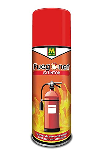 Extintor en spray Fuegonet de 500g (650ml) - Ideal para casa, coche, camping, embarcación, etc - Apto para fuegos de clase A, B, E y F