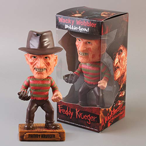 feilai The Nightmare Before Christmas Jack Skellington/Freddy Krueger Bobble Head Doll PVC Figura de acción de juguete (color : Freddy)