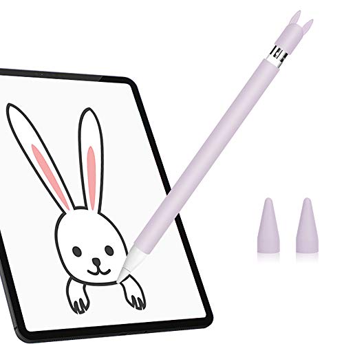 Hydream Funda de Silicona para Apple Pencil 1ª Generación, Funda Ultra Delgada Protectora Case Cover Antideslizante Accesorios para iPad Pencil, con 2 Cubiertas de Punta Protectora (Morado) Hydream Funda de Silicona para Apple Pencil 1ª Generación, Funda Ultra Delgada Protectora Case Cover Antideslizante Accesorios para iPad Pencil, con 2 Cubiertas de Punta Protectora (Morado)