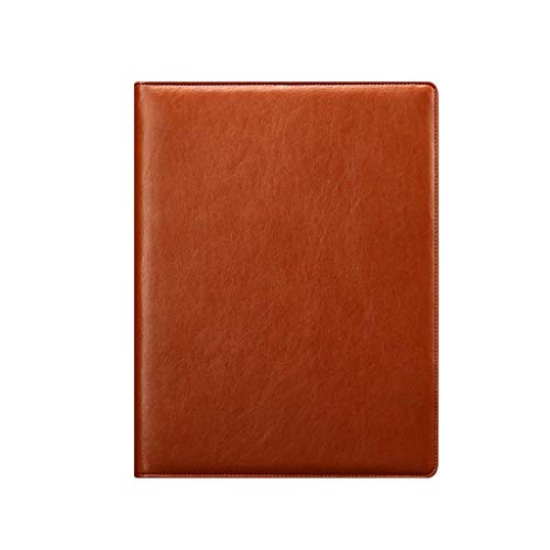 LAMZH Bloc de notas de estudio simple y grueso, para oficina, suave (color marrón, tamaño: 24 x 31,5 cm)
