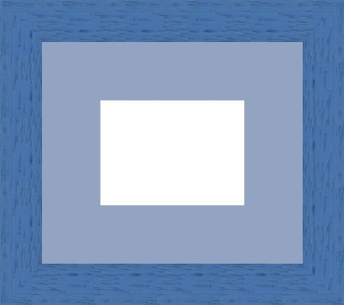 Marco de fotos Passe Partout 1 apertura (S) 5 x 6, marco de fotos azul marino., madera, Wisteria, 1 - 5x6