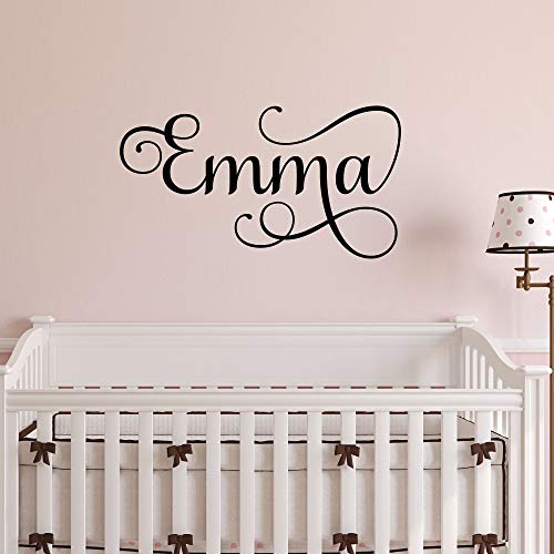 Nursery Name Decal Wall Quotes Girls Room Name Decor Baby Name Decal Custom Nursery Name