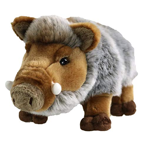 Pamer-Toys Animales de peluche, diseño de cuña de jabalí, color gris y marrón