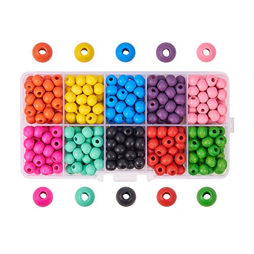 Pandahall 340~350 Pcs Cuentas de Madera para Ábaco, Abalorios de Maders, Accesorios para Joya DIY, Fabricación de Pulsera, Collar, en Colores Surtidos, 7x6x2mm Pandahall 340~350 Pcs Cuentas de Madera para Ábaco, Abalorios de Maders, Accesorios para Joya DIY, Fabricación de Pulsera, Collar, en Colores Surtidos, 7x6x2mm