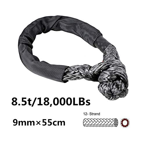 QUATILY Grillete Soft 7,700 Libras de Resistencia a la Rotura,Alta Resistencia el grilletes de Cuerda Suave sintética para Actividades al Aire Libre (Gris,1/4"×12INCH) QUATILY Grillete Soft 7,700 Libras de Resistencia a la Rotura,Alta Resistencia el grilletes de Cuerda Suave sintética para Actividades al Aire Libre (Gris,1/4"×12INCH)