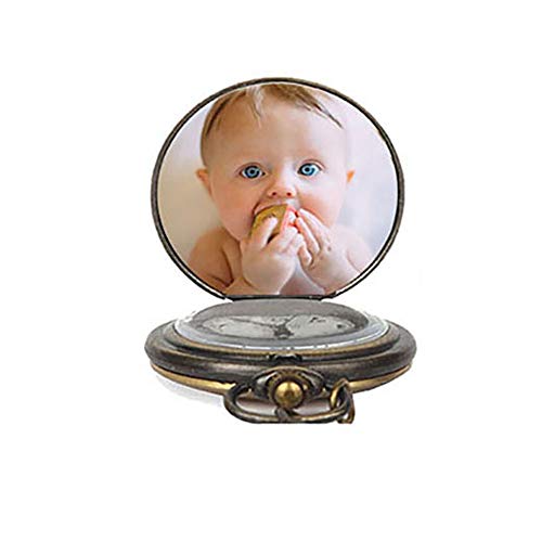 Reloj de Bolsillo Personalizado con Cadena, Reloj de Bolsillo de Cuarzo Personalizado con Cualquier Foto y Palabras para el día del Padre