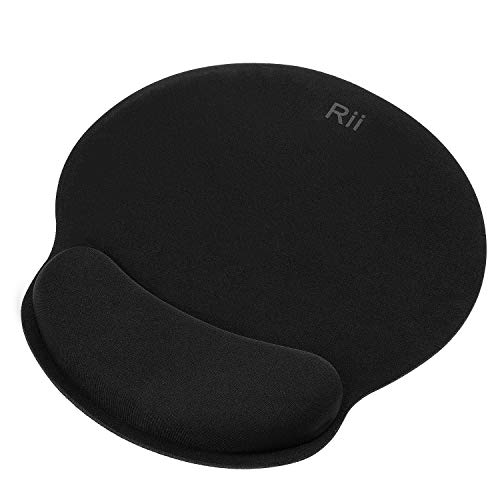 Rii JP600 Almohadilla para ratón con reposamuñecas. Almohadilla para Gaming ergonómica con Soporte de Gel para la muñeca. Base de PU Antideslizante Rii JP600 Almohadilla para ratón con reposamuñecas. Almohadilla para Gaming ergonómica con Soporte de Gel para la muñeca. Base de PU Antideslizante