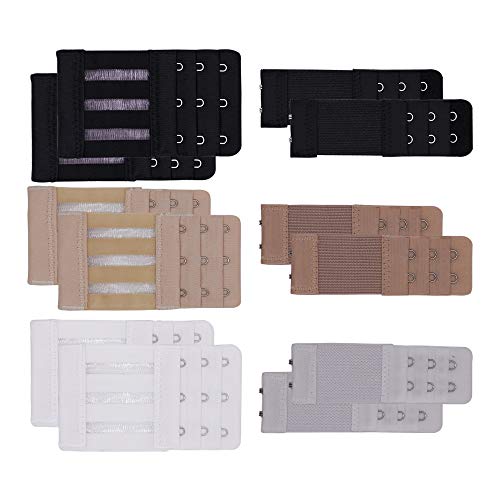 SENDILI Conjunto de Extensores de Sujetador Elástico - 12 Piezas Extensiones de Sujetador Duraderas Extensiones Juego de Extensor Suave 3 Ganchos 2 Ganchos SENDILI Conjunto de Extensores de Sujetador Elástico - 12 Piezas Extensiones de Sujetador Duraderas Extensiones Juego de Extensor Suave 3 Ganchos 2 Ganchos