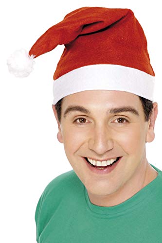 Smiffys Gorro de Papá Noel, Rojo Smiffys Gorro de Papá Noel, Rojo