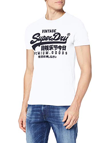 Superdry VL Off Piste tee Camiseta, Optic, XL para Hombre