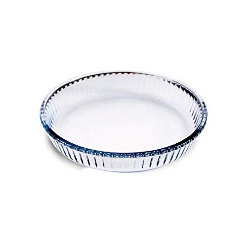 Takestop® - Bandeja redonda de cristal con 26 mm de diámetro, para tarta, rectangular, para dulces y pizzas
