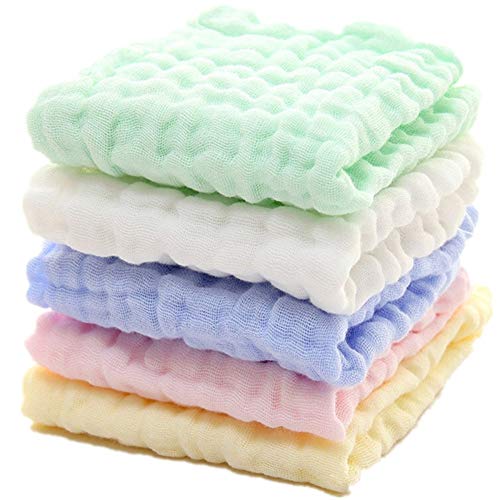 Toallitas para bebés de muselina para bebés recién nacidos - Toallitas extra suaves de algodón orgánico natural - Toallita para toalla facial para pieles sensibles Toallitas para bebés de muselina para bebés recién nacidos - Toallitas extra suaves de algodón orgánico natural - Toallita para toalla facial para pieles sensibles