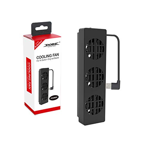 Ventilador de enfriamiento para mini juegos de Nintendo, receptor PS4 / PS5, 3 ventiladores de enfriamiento, reducen efectivamente la temperatura, el USB portátil tiene 3 modos de control de velocidad