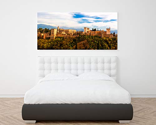 Wayshop | Cuadro XXL PVC 5 mm | Cuadro Gran Formato Alhambra de Granada | Ideal Dormitorios | Medidas Cama | Diseño Elegante | Medidas 150 cm x 60 cm