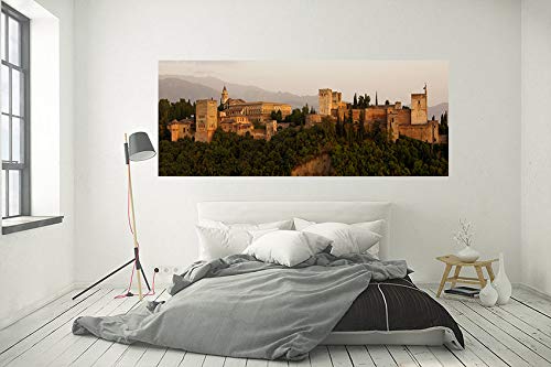 Wayshop | Cuadro XXL PVC 5 mm | Cuadro Gran Formato Alhambra de Granada | Ideal para dormitorios | Diseño Elegante | Medidas 200 cm x 60 cm