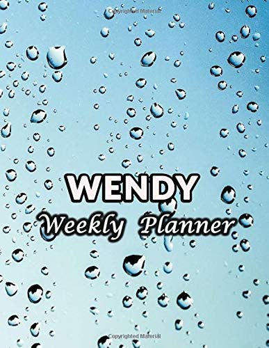 Wendy Weekly Planner: Personalized Custom Name or Family Name 52 Weeks Undated  Notebook with To-Do List and Notes Daily Organizer Appointment Book ... Men Women Boys Girls Cute Marble Cover Print