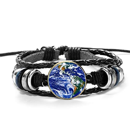 World Earth Map Bracelet Travel Gift Wanderlust New York Boston Map Glass Photos Pulseras De Cuero Para Hombres Mujeres