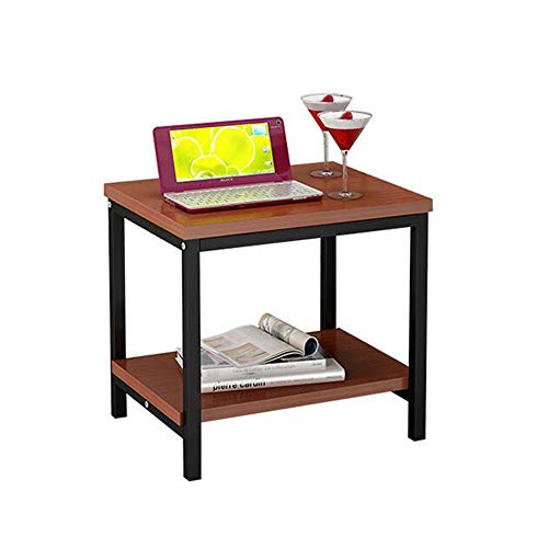 Xiaolin Sala de Estar Mesa de Centro Sofá Mesa Lateral Dormitorio Acero Mesita de Noche de Madera Mudanza Doble Capa Hierro Arte Escritorio de la computadora (Color : 01) Xiaolin Sala de Estar Mesa de Centro Sofá Mesa Lateral Dormitorio Acero Mesita de Noche de Madera Mudanza Doble Capa Hierro Arte Escritorio de la computadora (Color : 01)