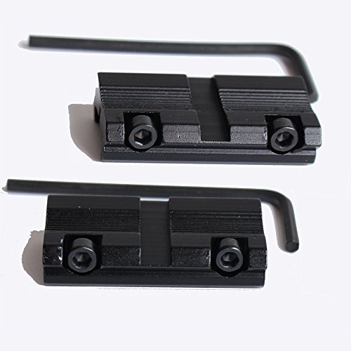 2pcs / Set Picatinny/W 3/8"11 mm de Cola de Pato a 7/8" 20 mm Weaver Rail Adaptador de Montaje táctico Caza Rifle Pistola de Montaje de Base de Montaje 2pcs / Set Picatinny/W 3/8"11 mm de Cola de Pato a 7/8" 20 mm Weaver Rail Adaptador de Montaje táctico Caza Rifle Pistola de Montaje de Base de Montaje