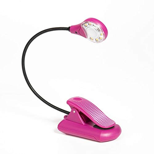 8-LED Sureflex80 Pink Dots - Leselampe warmweiß mit Klammer