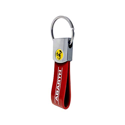 Abarth 21774 - Llavero oficial con texto rojo, escorpión amarillo, talla única Abarth 21774 - Llavero oficial con texto rojo, escorpión amarillo, talla única