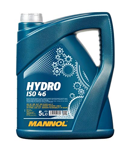 Aceite hidráulico original Mannol Hydro ISO 46, 1 x 5 litros, MN2102-5 Aceite hidráulico original Mannol Hydro ISO 46, 1 x 5 litros, MN2102-5