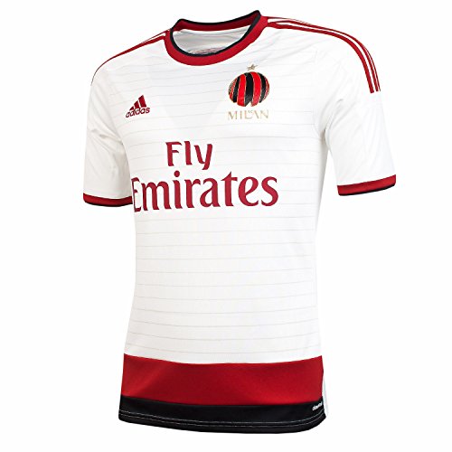 adidas AC Milan 2014/15 Camiseta Visitante de Fútbol Adulto Blanco Blanco/Rojo Talla:Medium