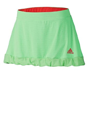 adidas AdiZero ClimaCool - Falda para jugar a tenis, Mujer, color verde - Super Green/Core Energy, tamaño small