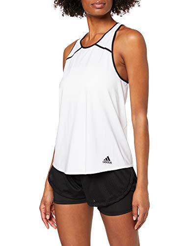 adidas Club Camiseta de Tenis, Mujer, Blanco (White/Black), XS